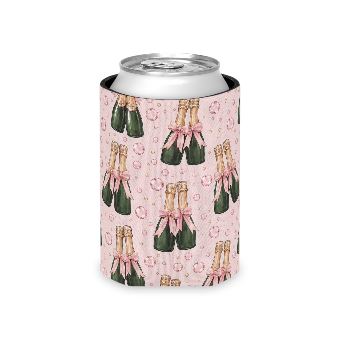 Champagne Bubbles Can Cooler