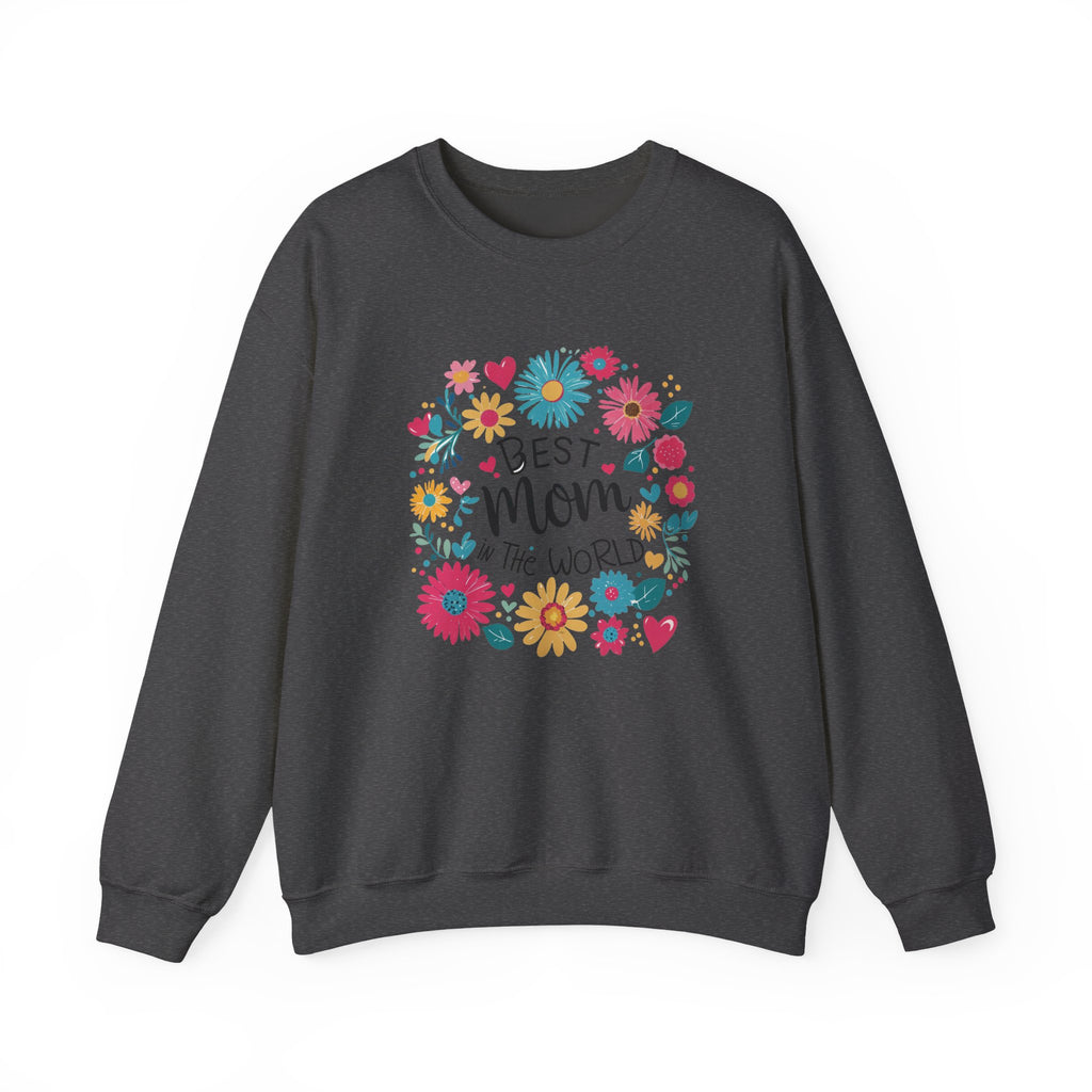 Unisex Heavy Blend™ Crewneck Sweatshirt “Best Mom in the World”