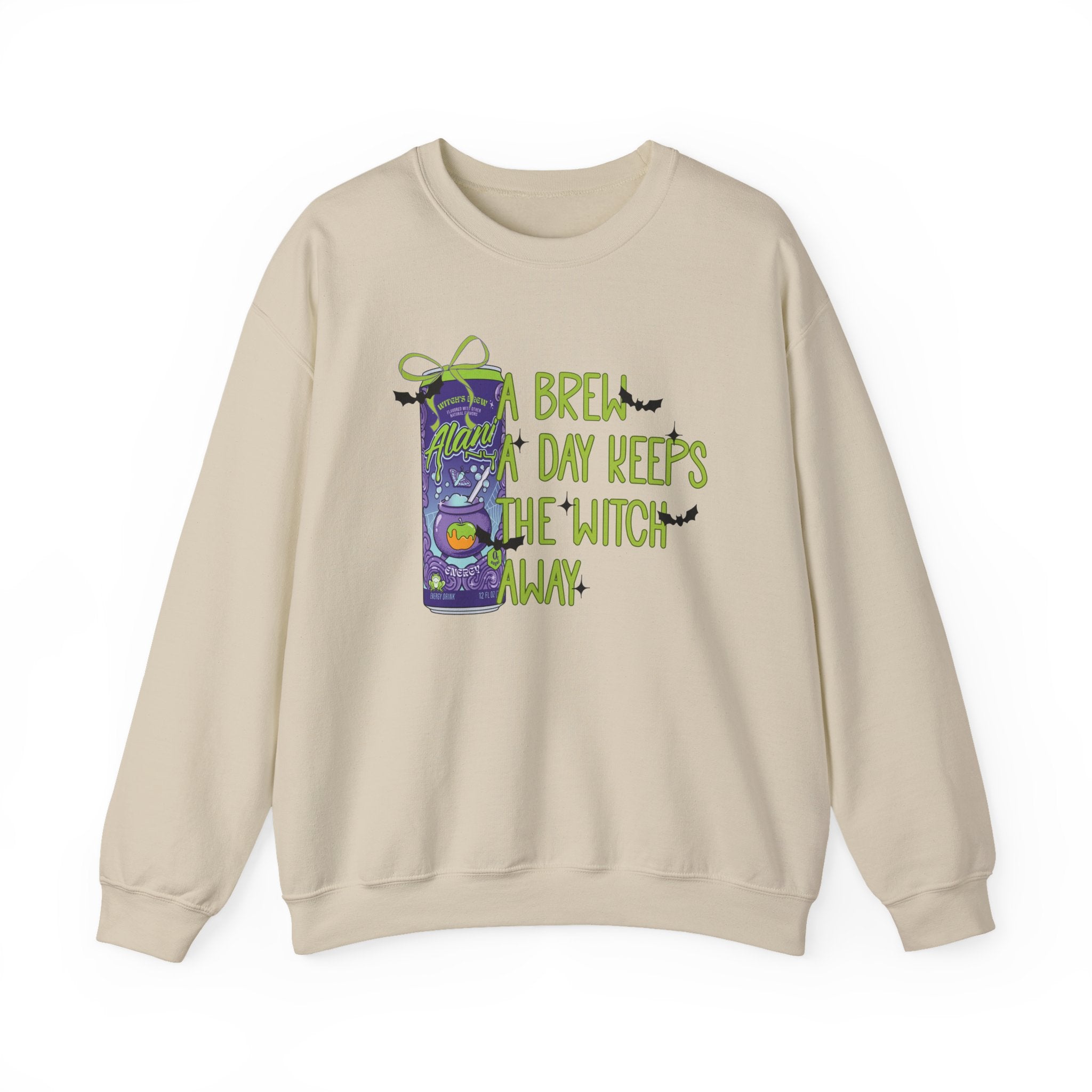 "A Brew A Day Keeps the Witch Away" Halloween Crewneck