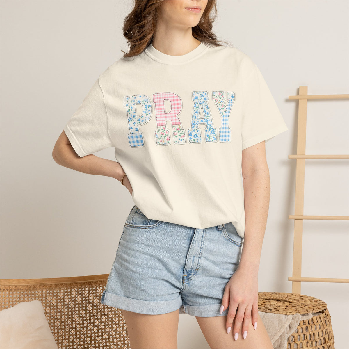 Pray Patchwork Tee