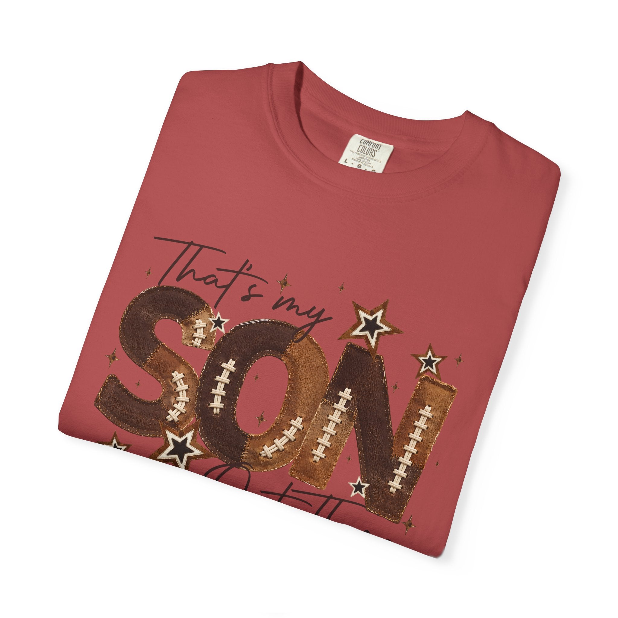 That’s My Son Football T-Shirt — Personalized Jersey Number Tee