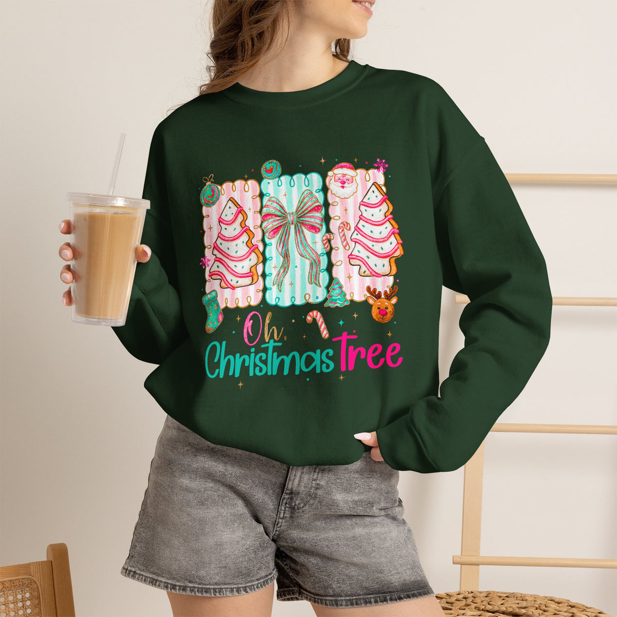 Oh Christmas Tree Christmas Crewneck Sweatshirt