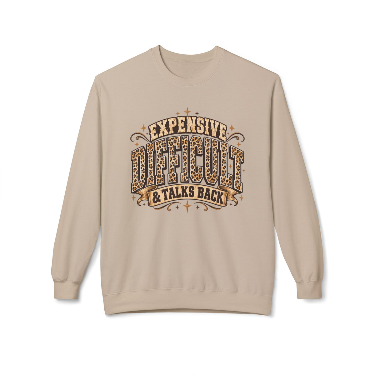 Talks Back Fleece Crewneck
