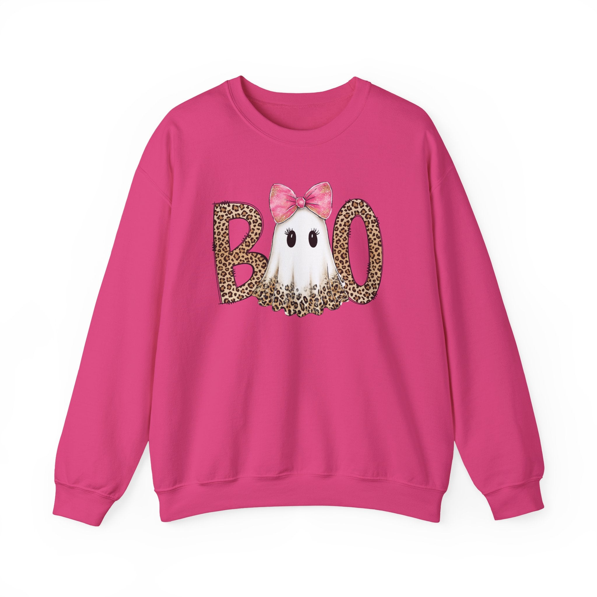 Leopard "Boo" Ghost Crewneck