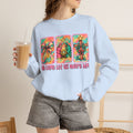 Oh Come Let Us Adore Him Christmas Religious Crewneck Sweatshirt