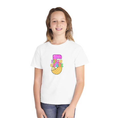 Fifth Grade Ice Cream Pencil Youth Tee