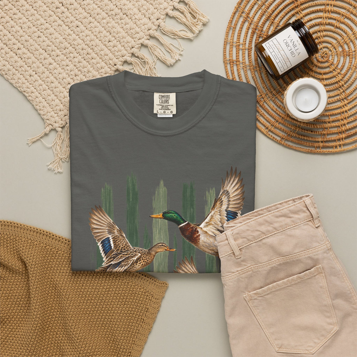 Duck stripped t-shirt