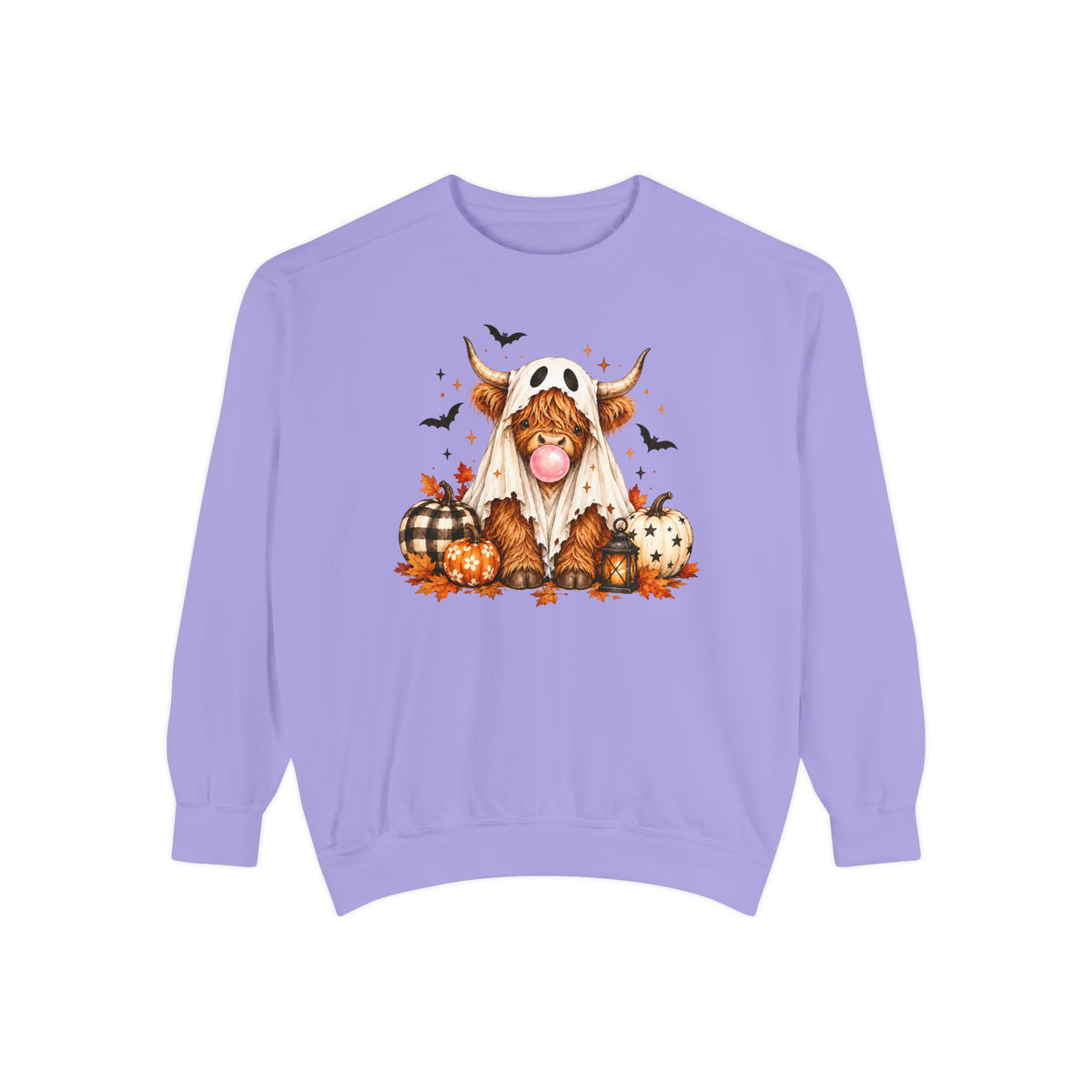 Highland Cow Bubblegum Ghost