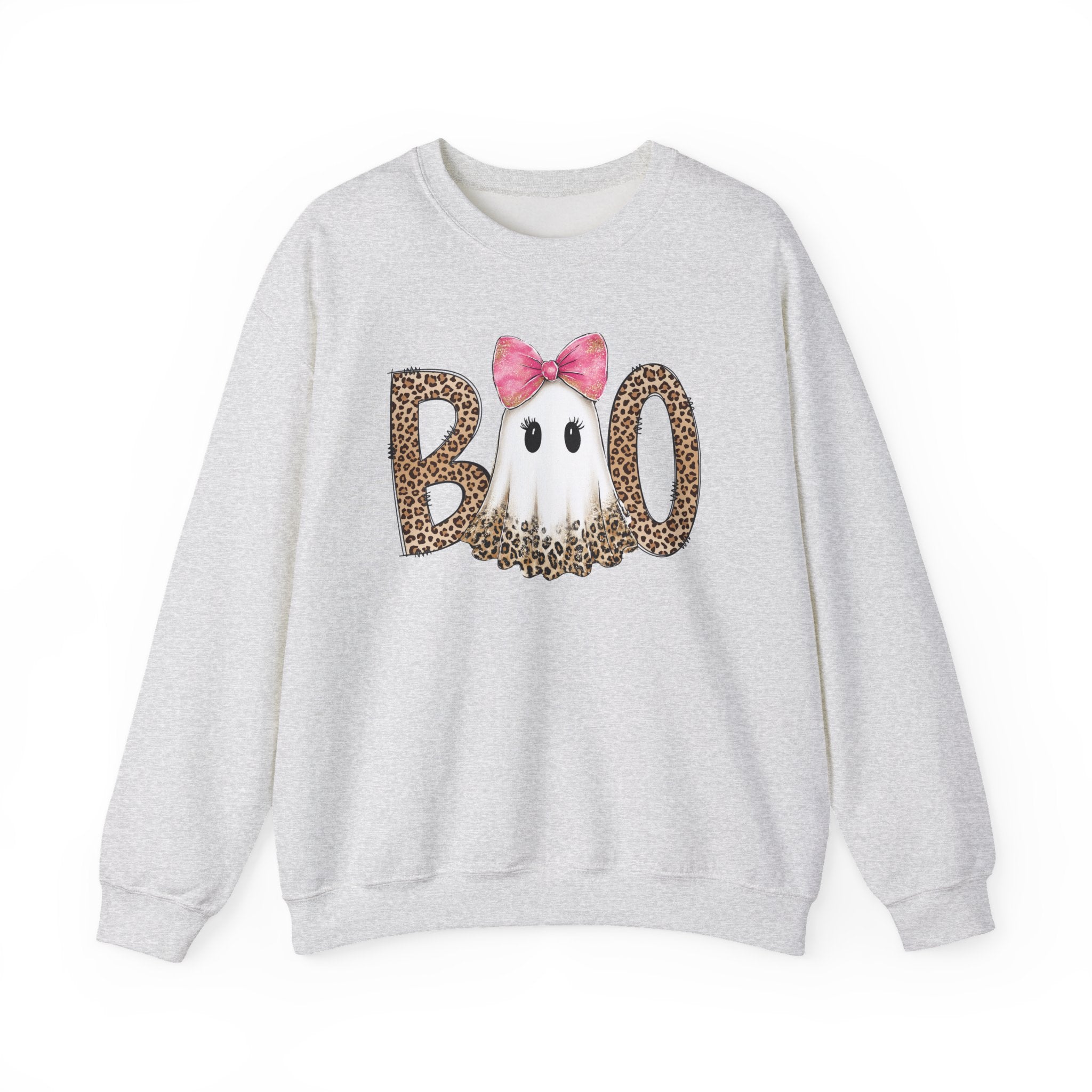 Leopard "Boo" Ghost Crewneck
