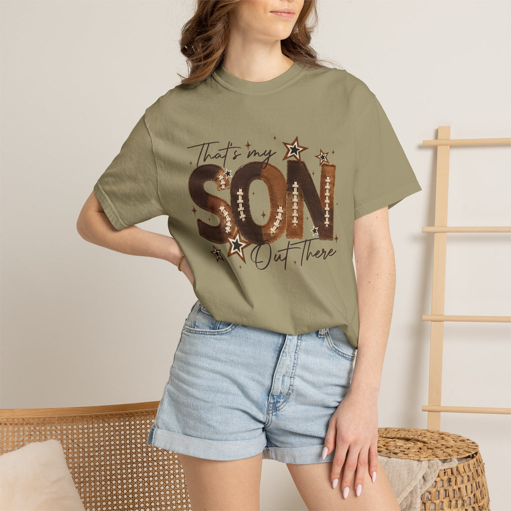 That’s My Son Football T-Shirt — Personalized Jersey Number Tee