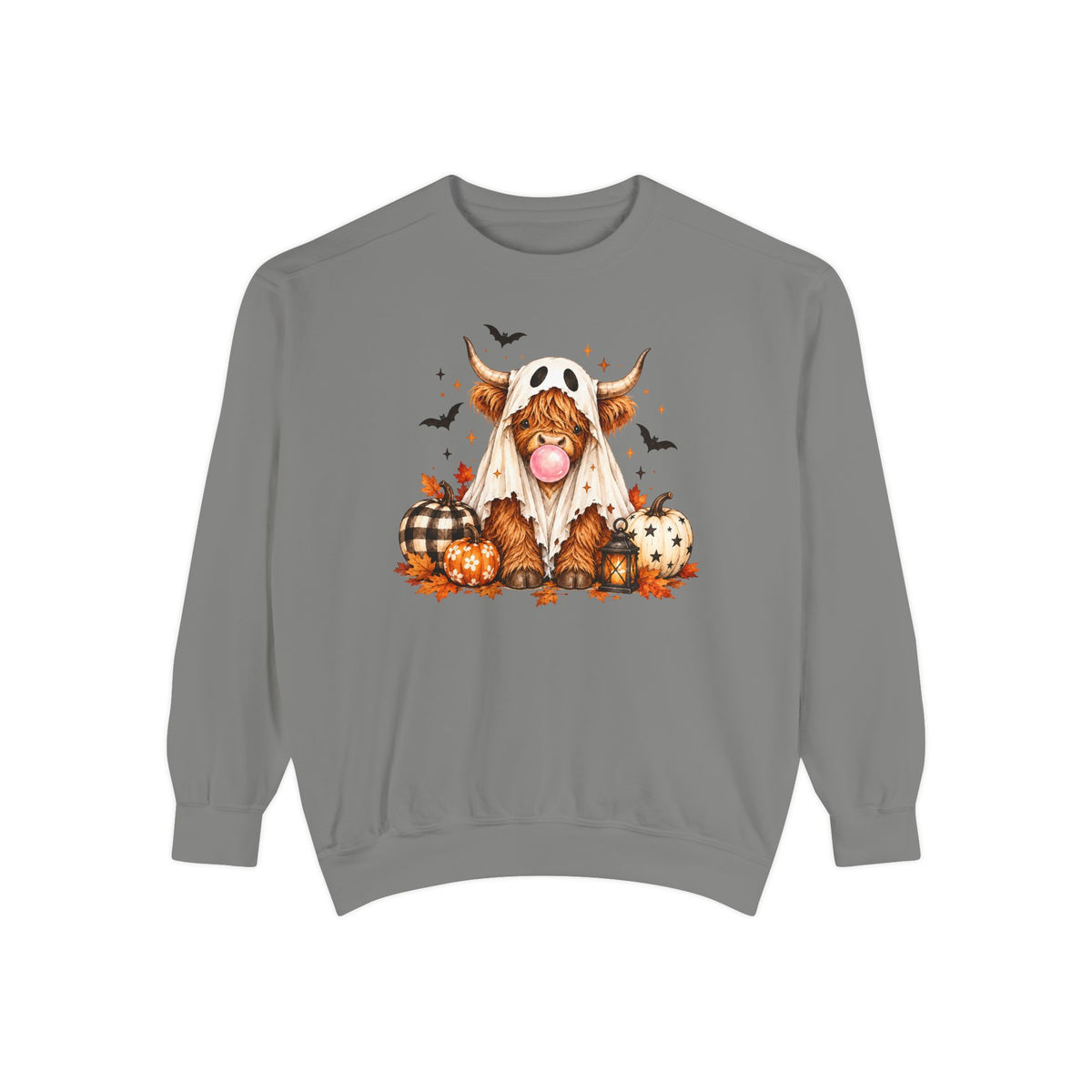 Highland Cow Bubblegum Ghost