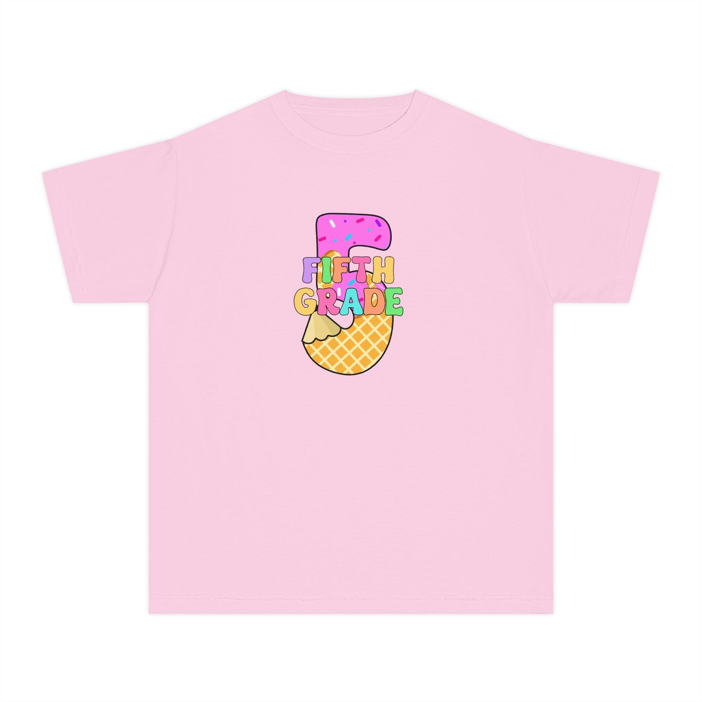 Fifth Grade Ice Cream Pencil Youth Tee