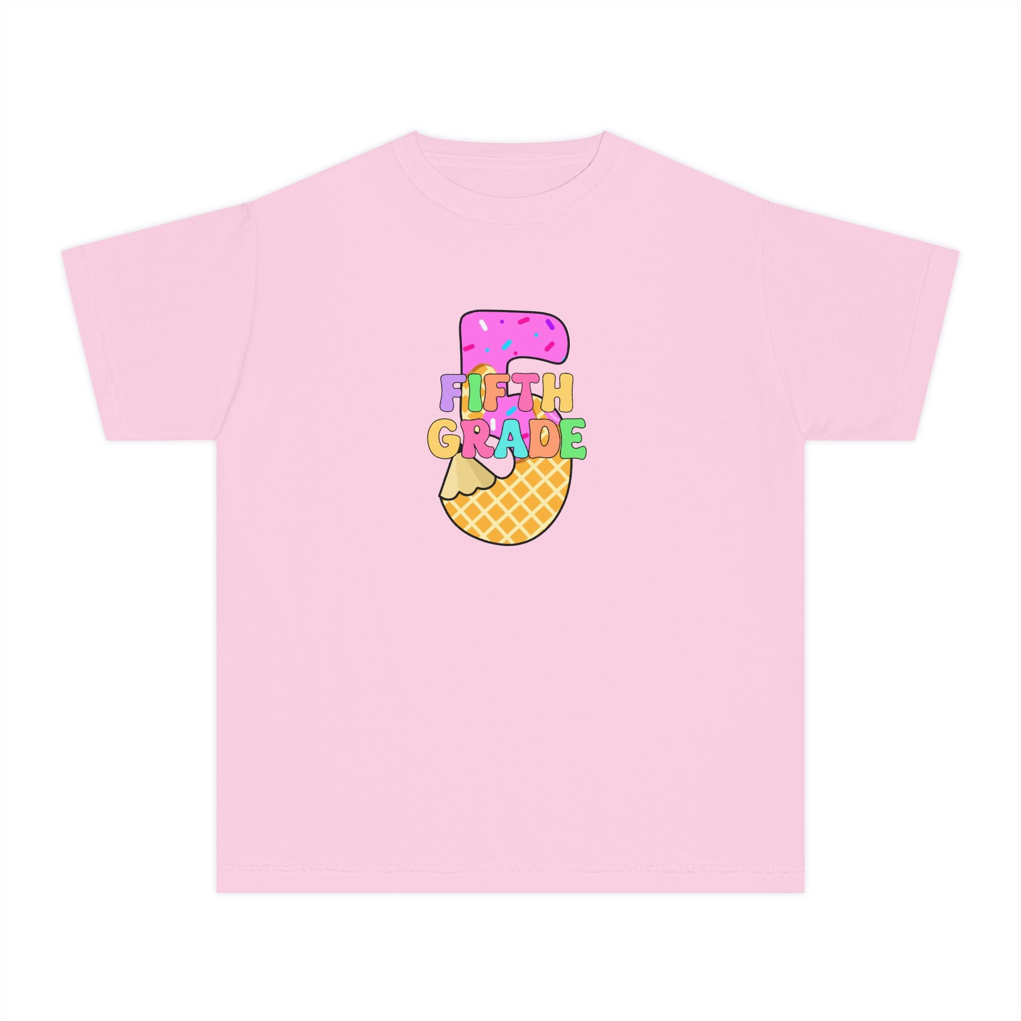 Fifth Grade Ice Cream Pencil Youth Tee