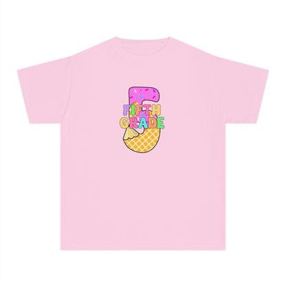 Fifth Grade Ice Cream Pencil Youth Tee