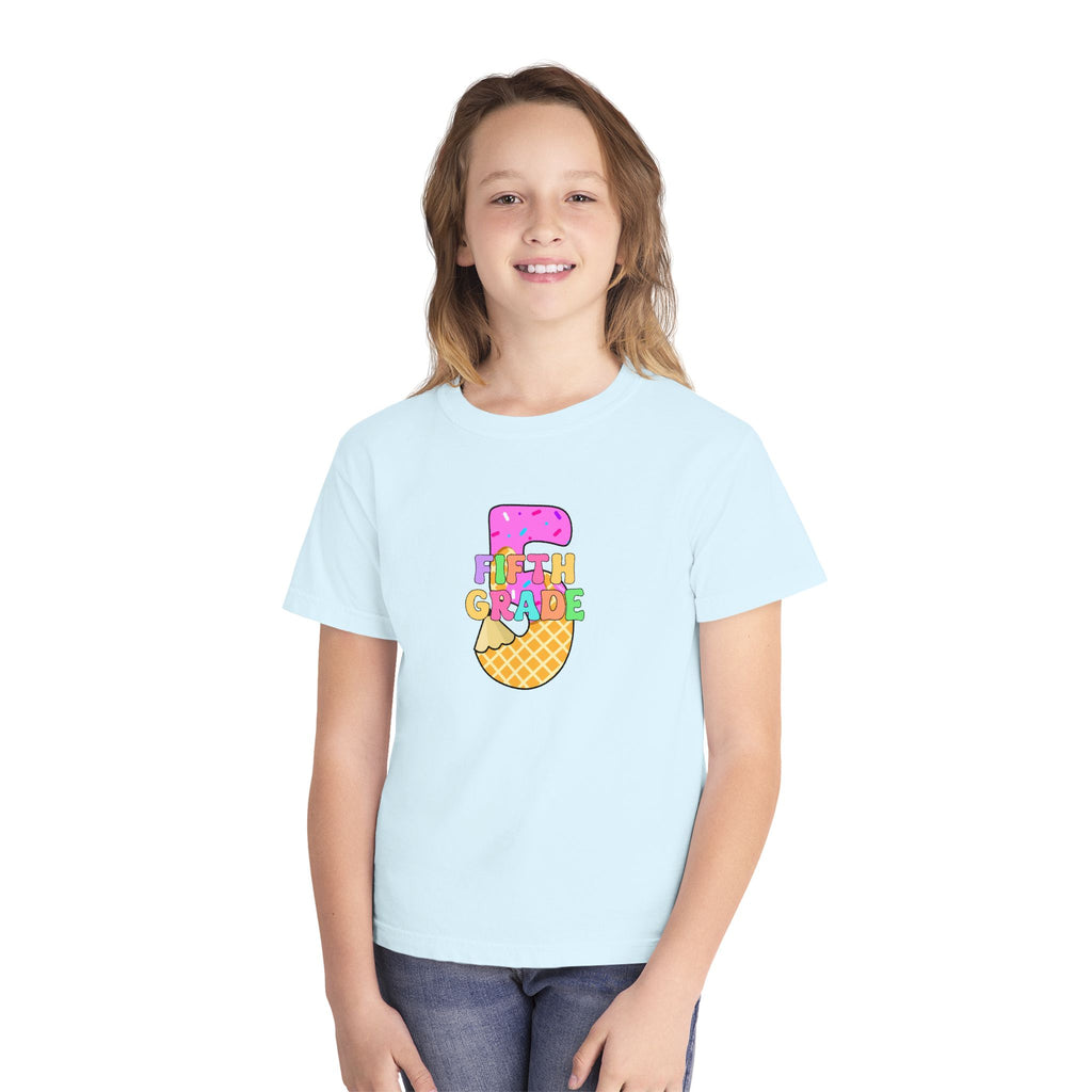 Fifth Grade Ice Cream Pencil Youth Tee