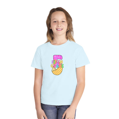 Fifth Grade Ice Cream Pencil Youth Tee