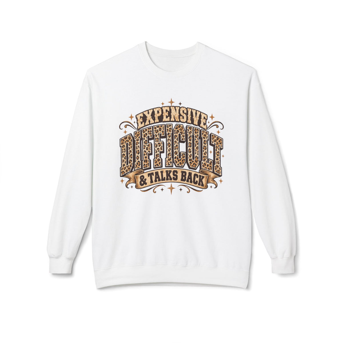 Talks Back Fleece Crewneck