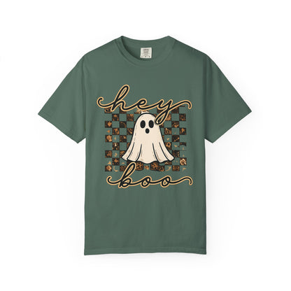 Hey Boo Checkered Tee