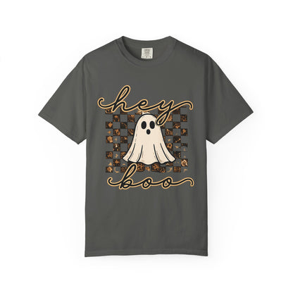 Hey Boo Checkered Tee