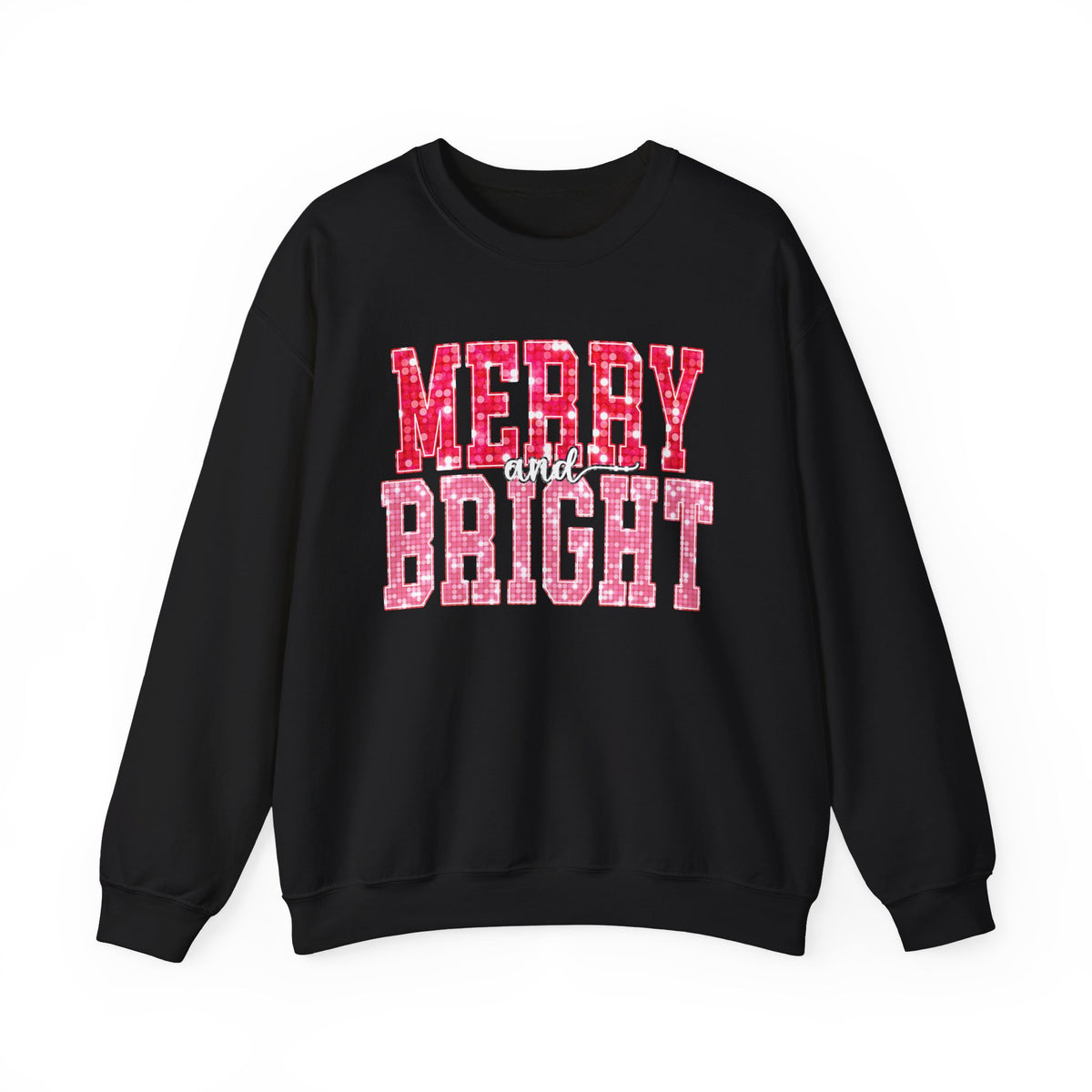 Merry and Bright Christmas Crewneck Sweatshirt