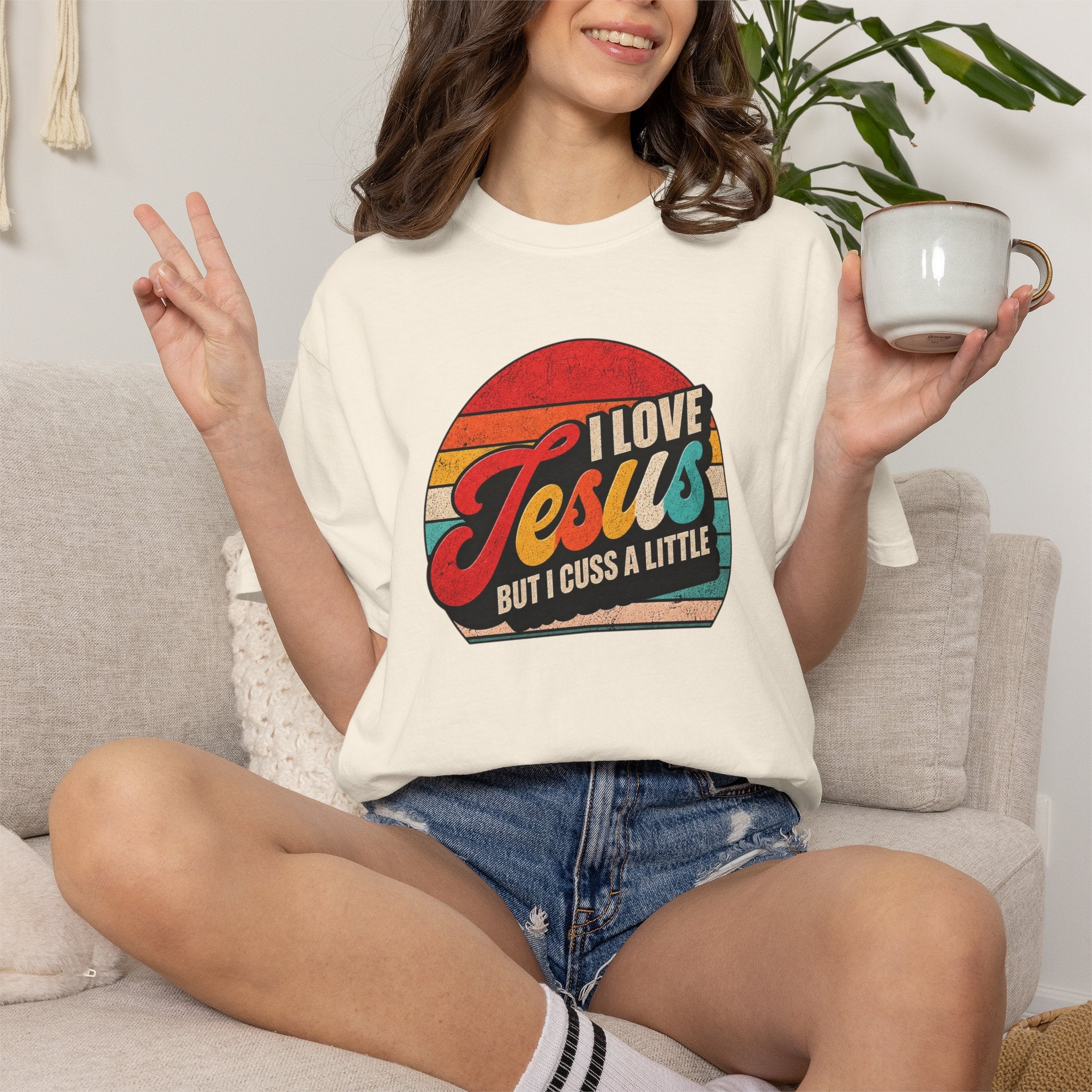 I Love Jesus But I Cuss A Little T-Shirt
