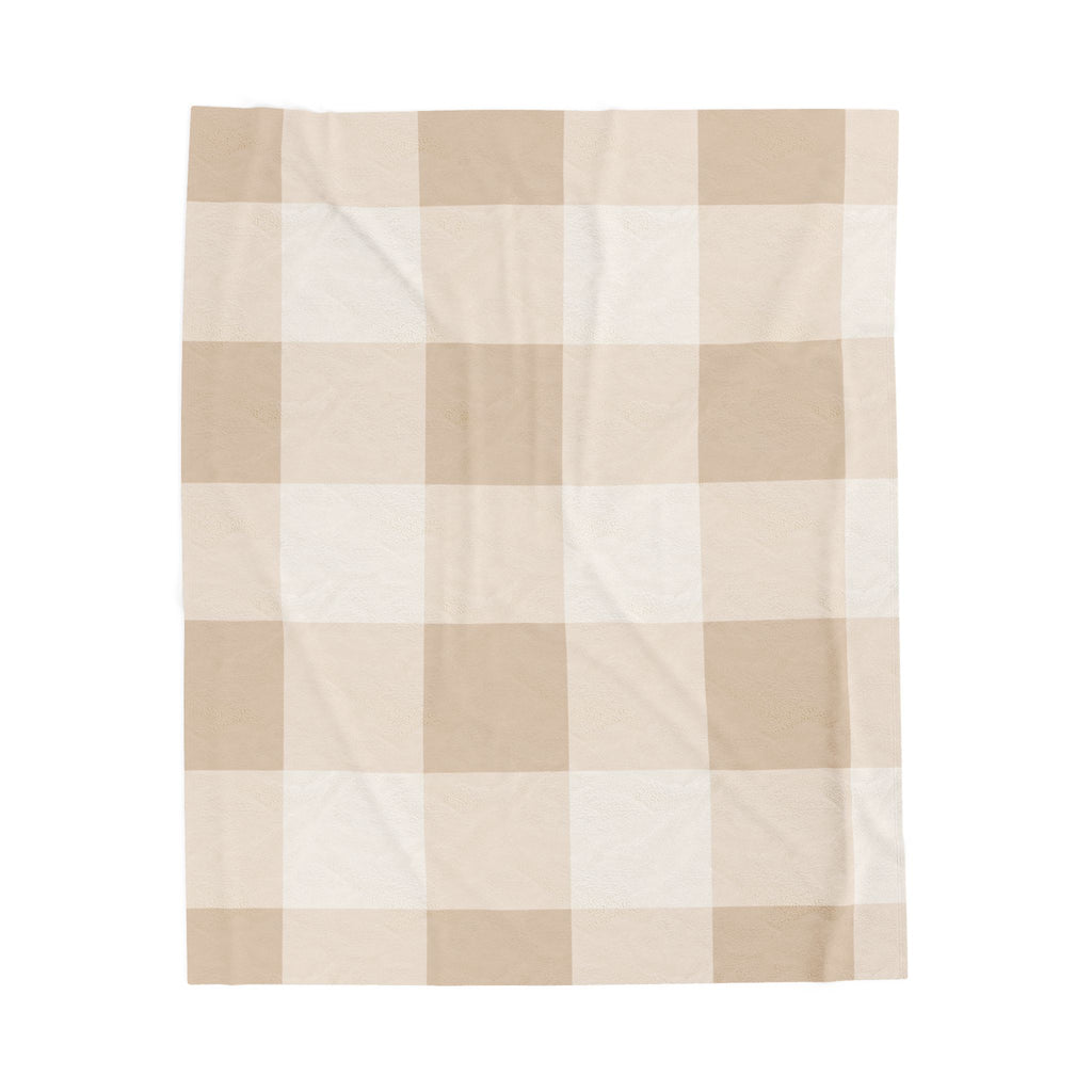 Cozy Neutral Checkered Blanket- Your Everyday Cozy Blanket