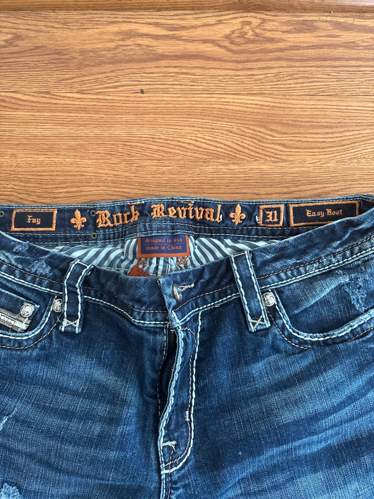 Rock Revival Fay Easy Boot Jeans | Size 31
