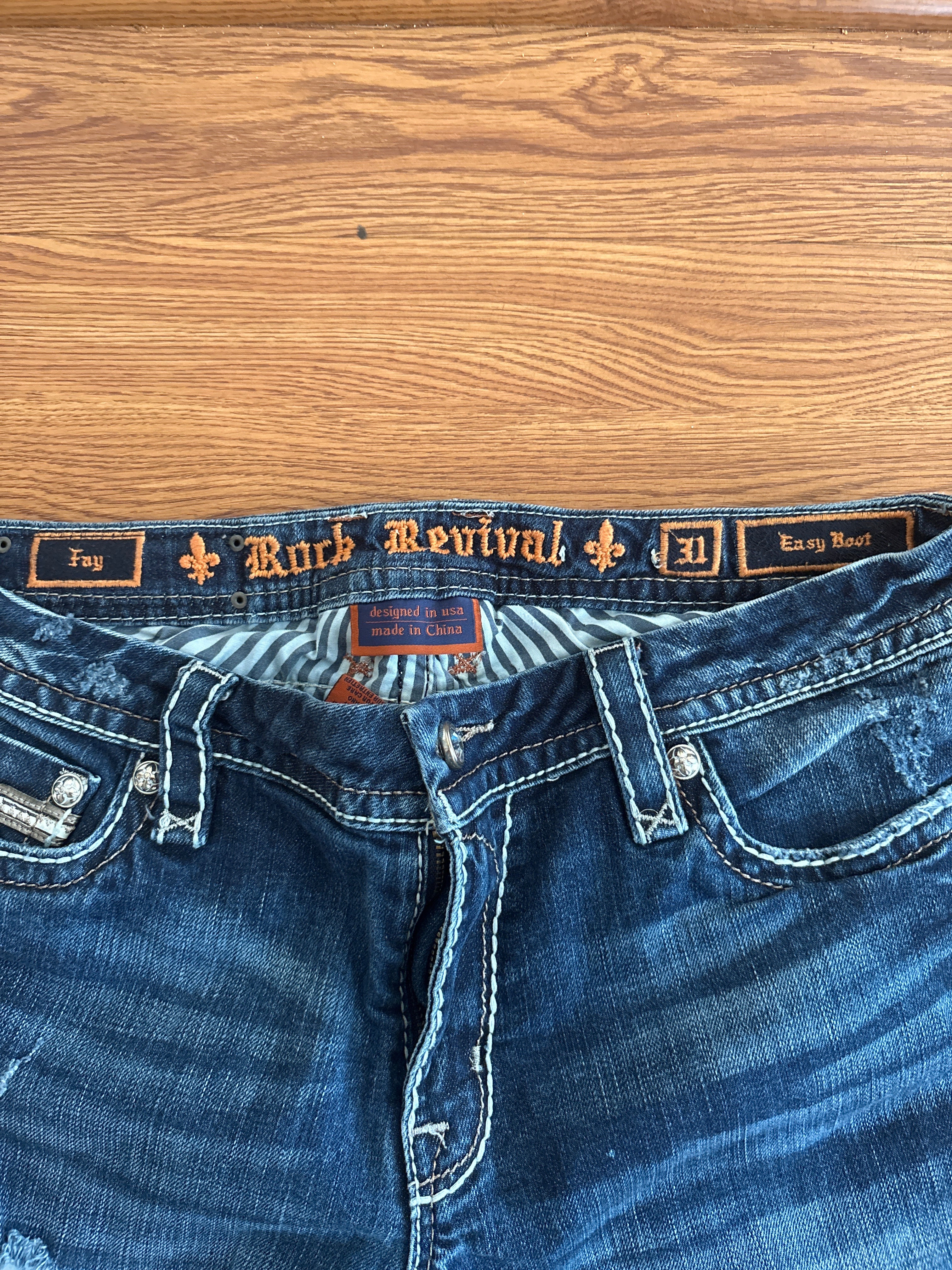 Rock Revival Fay Easy Boot Jeans | Size 31