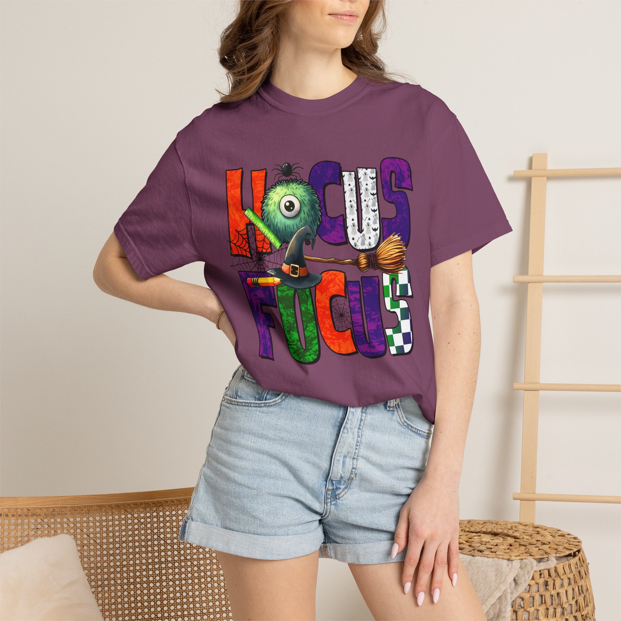 Kids' 'Hocus Focus' Halloween T-Shirt — Playful Monster Magic Tee
