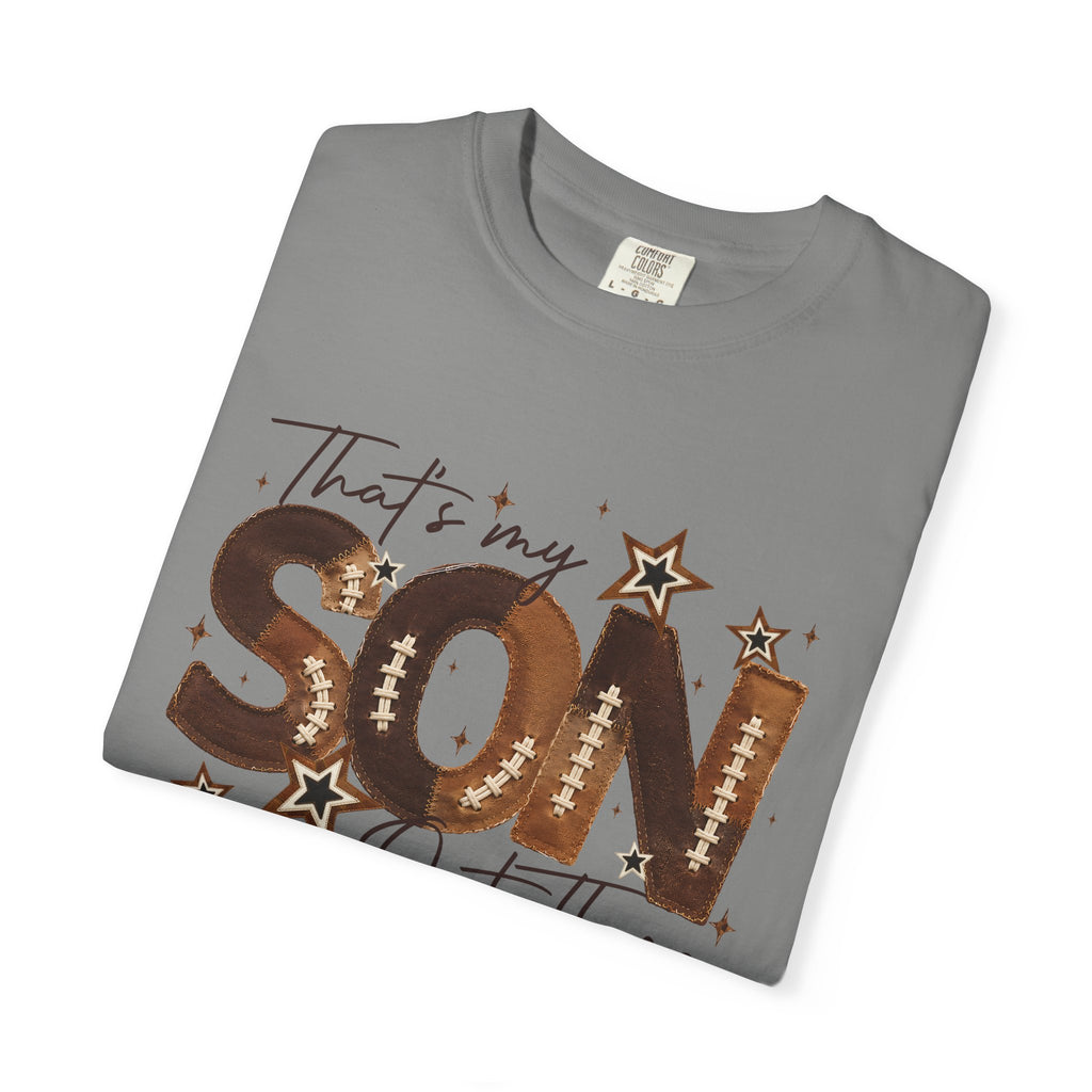 That’s My Son Football T-Shirt — Personalized Jersey Number Tee