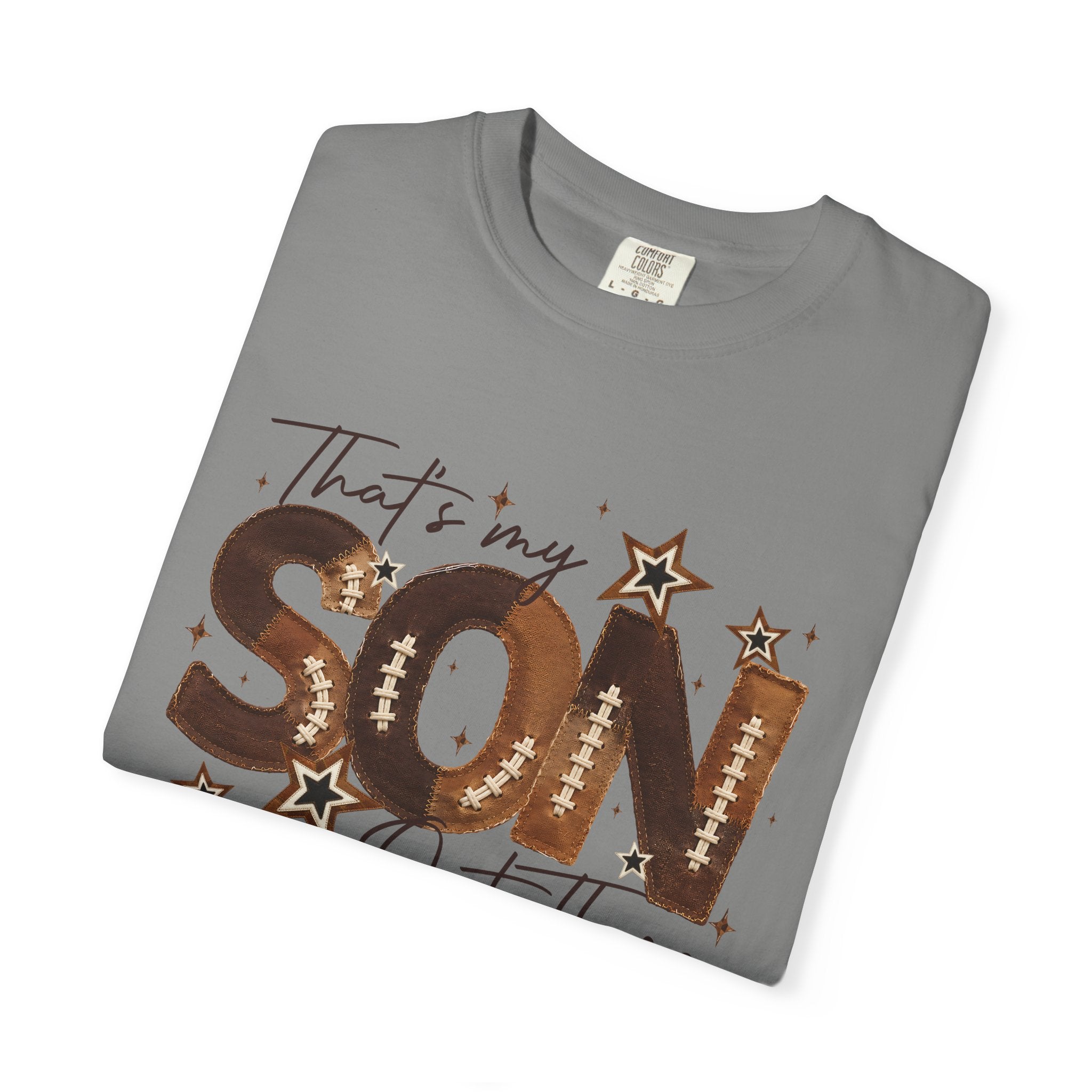 That’s My Son Football T-Shirt — Personalized Jersey Number Tee