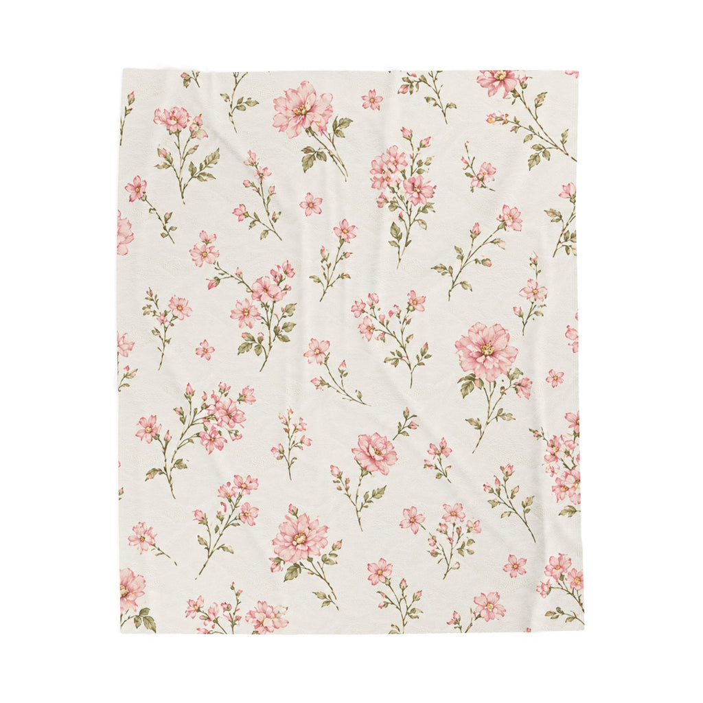 Blush Bloom Cottage Blanket- Your New Favorite Cozy Throw