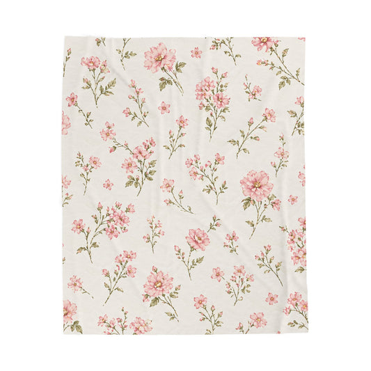 Blush Bloom Cottage Blanket- Your New Favorite Cozy Throw