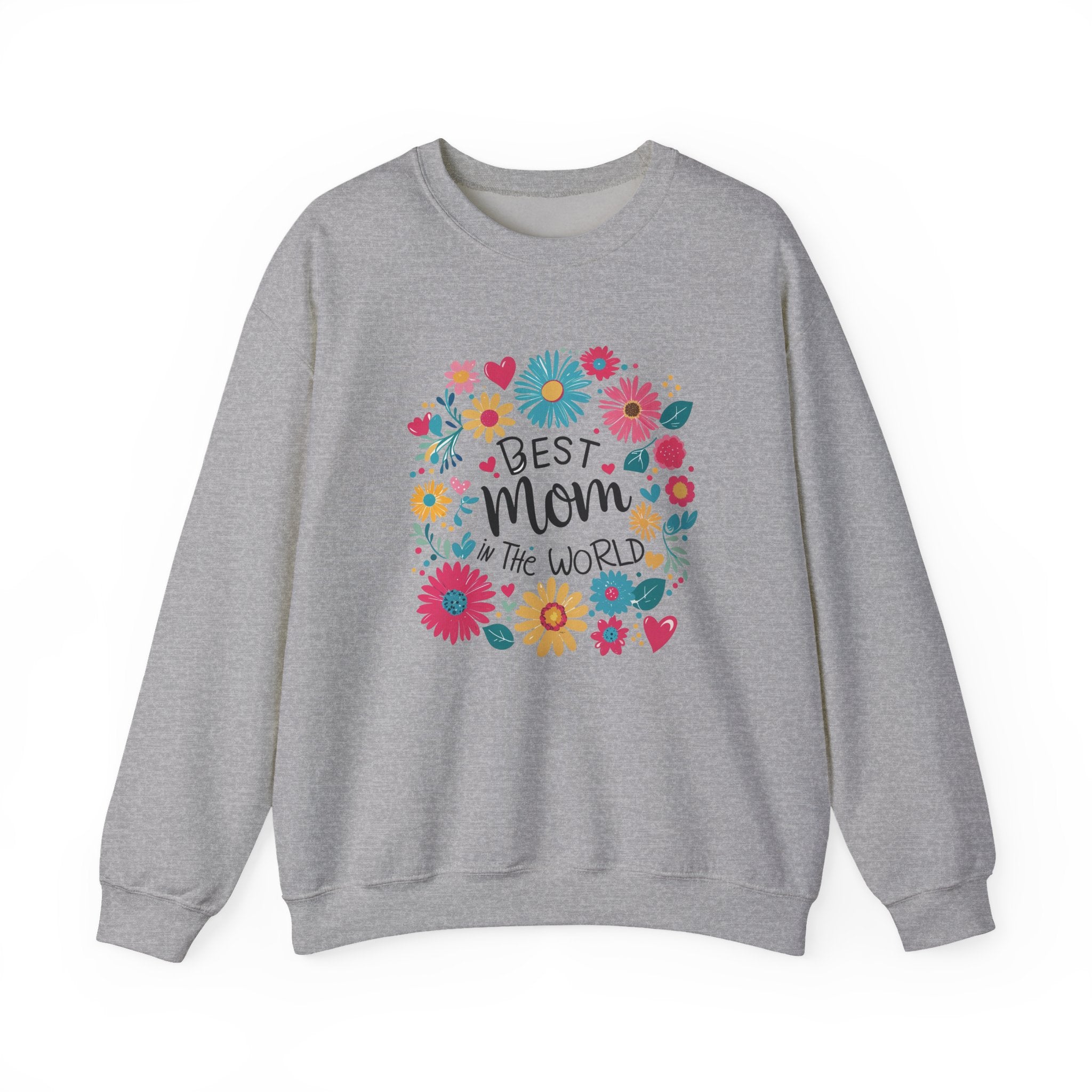 Unisex Heavy Blend™ Crewneck Sweatshirt “Best Mom in the World”