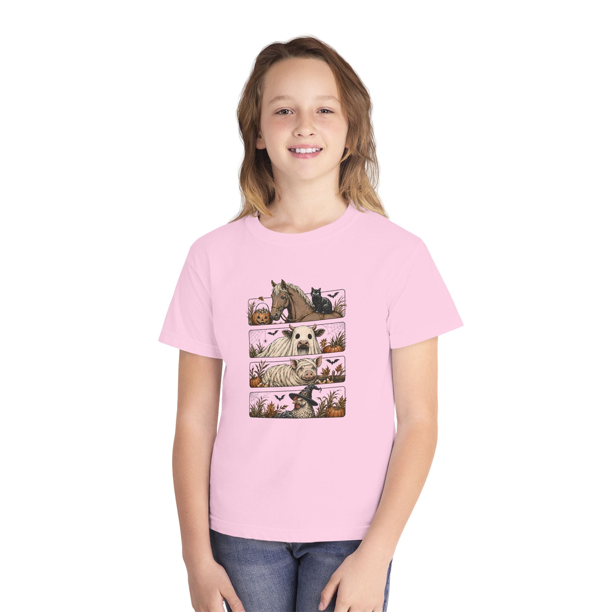 Halloween Farm Animals Youth Tee