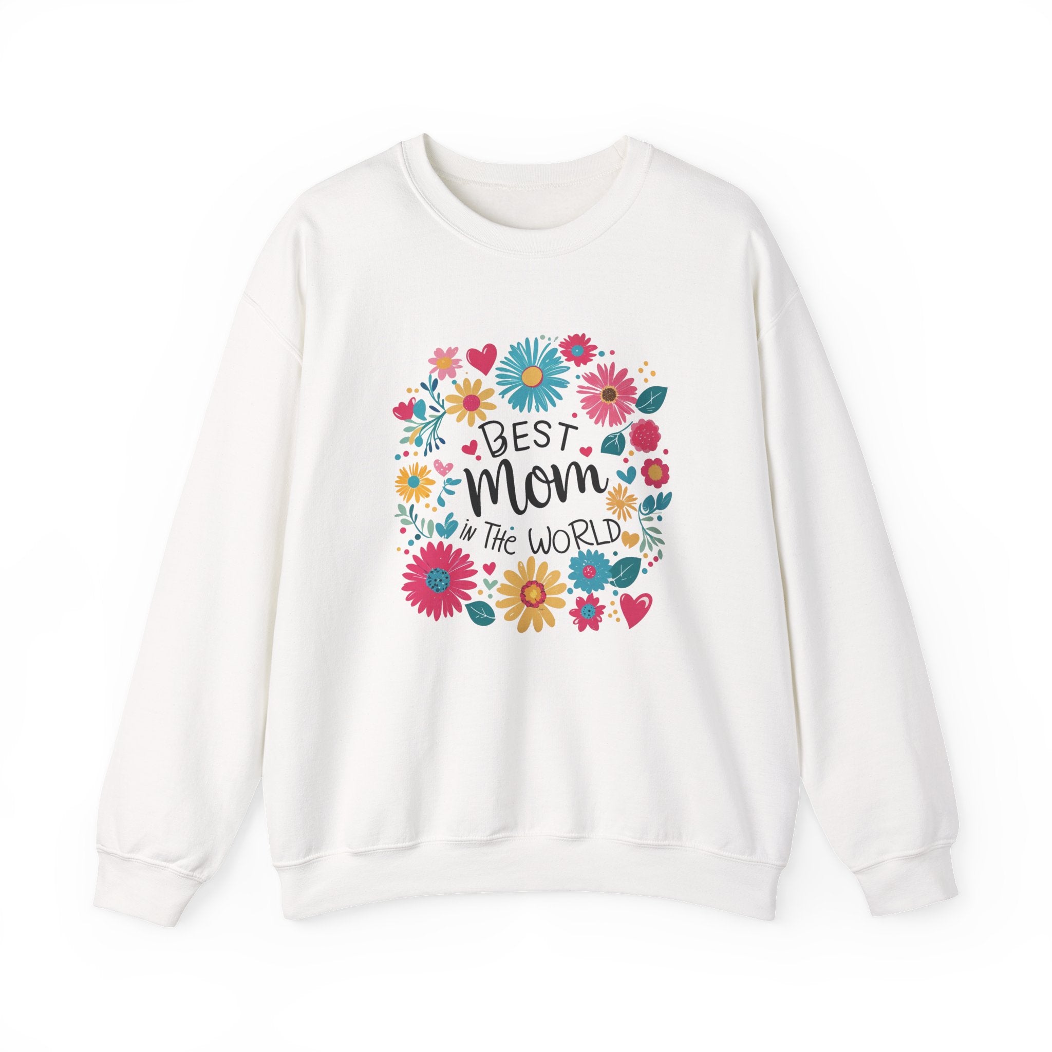 Unisex Heavy Blend™ Crewneck Sweatshirt “Best Mom in the World”