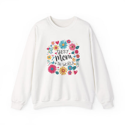 Unisex Heavy Blend™ Crewneck Sweatshirt “Best Mom in the World”