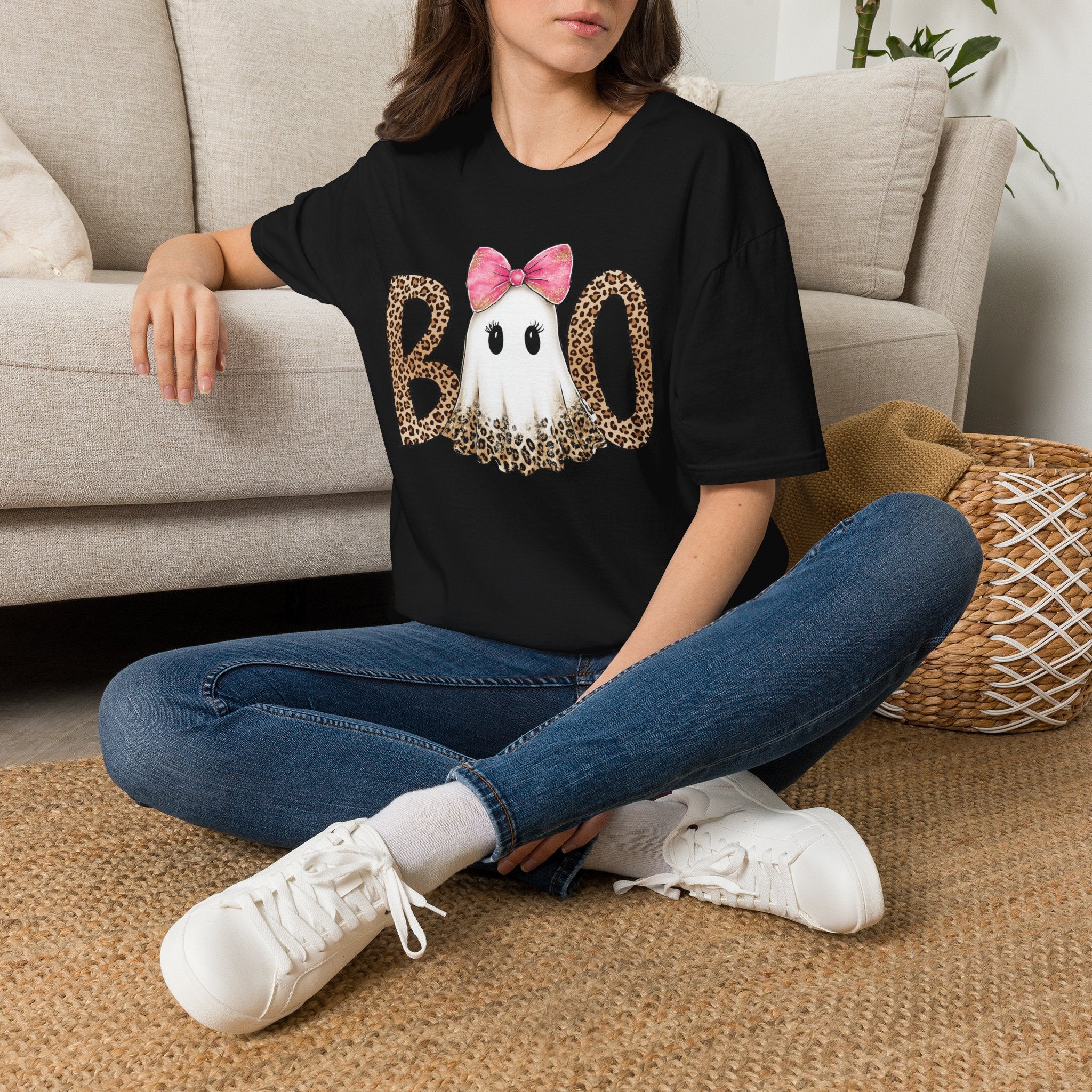 Boo Leopard Ghost Tee