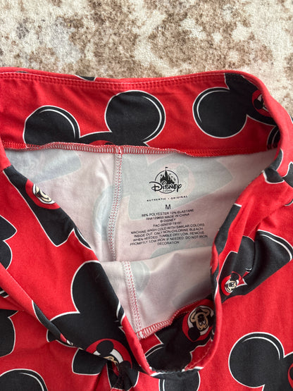 Mickey Mouse Red Leggings | Medium