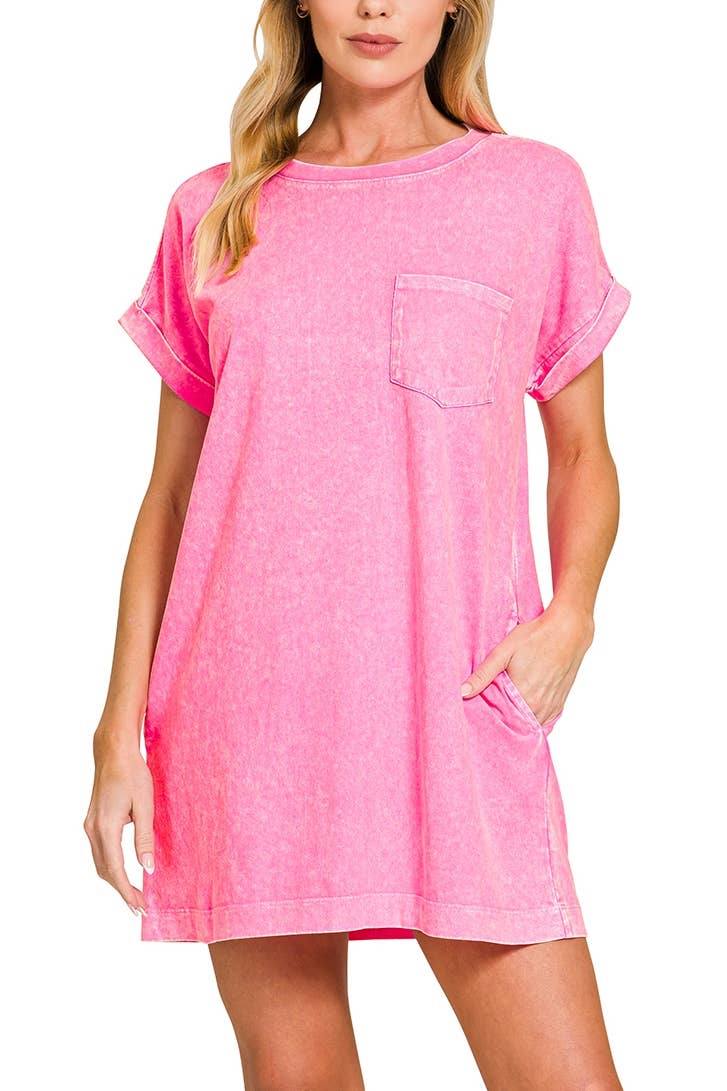 Zenana Cotton T-shirts Dress