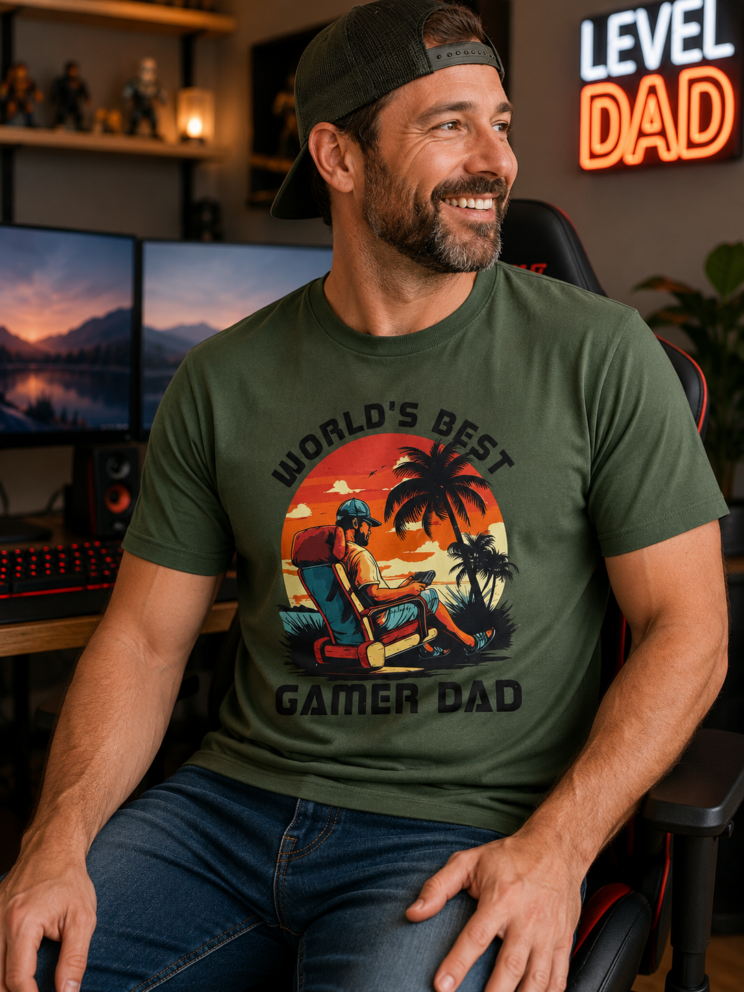 🎮 World’s Best Gamer Dad Tee