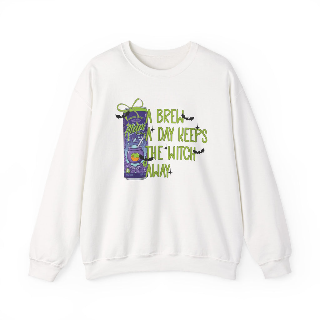 "A Brew A Day Keeps the Witch Away" Halloween Crewneck