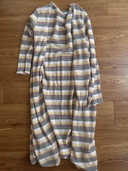 Perfectly Priscilla Multicolor Knit Duster Cardigan | XL
