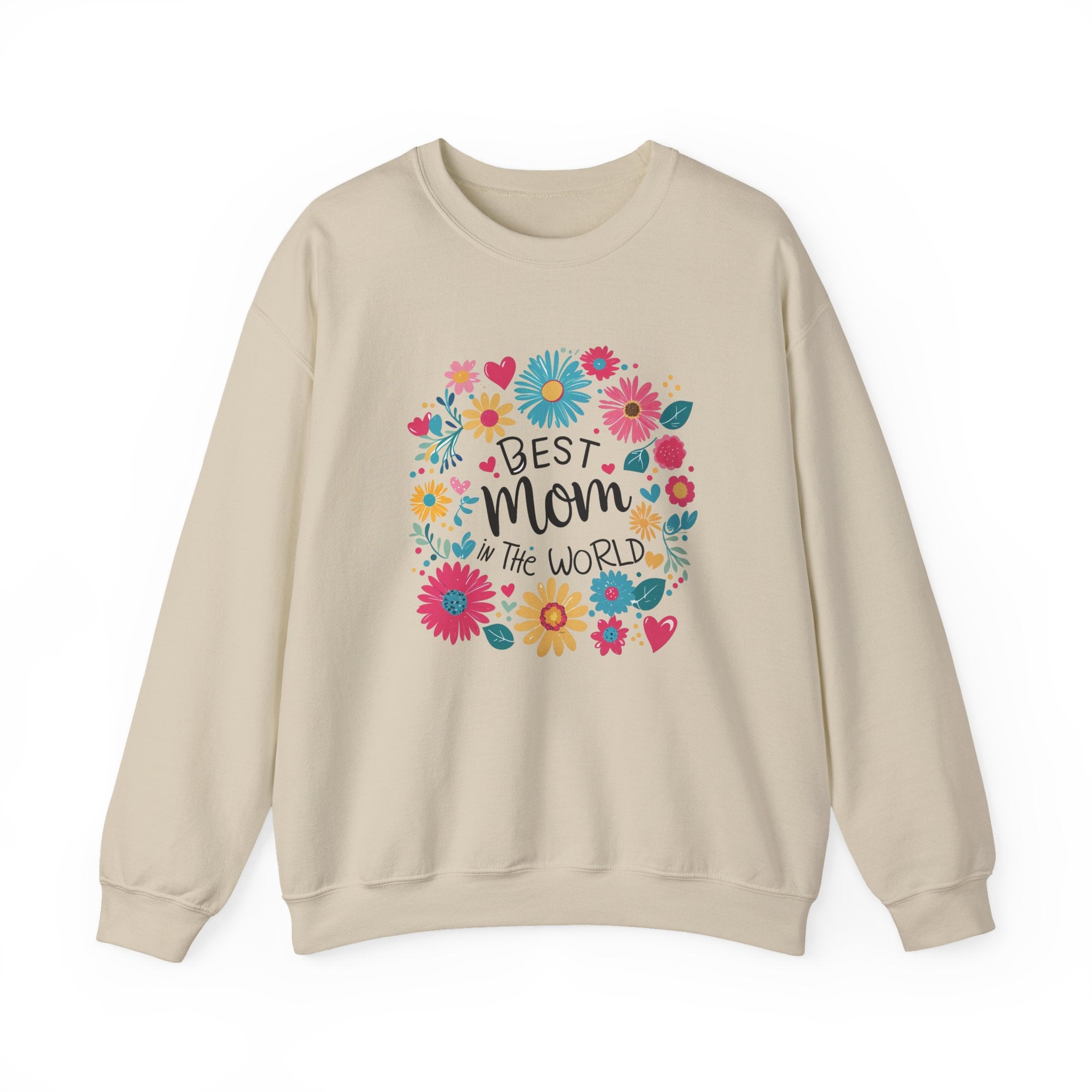 Unisex Heavy Blend™ Crewneck Sweatshirt “Best Mom in the World”
