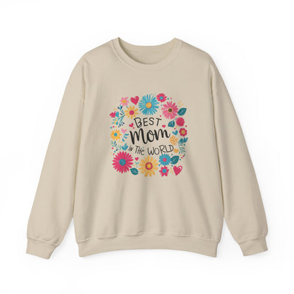 Unisex Heavy Blend™ Crewneck Sweatshirt “Best Mom in the World”