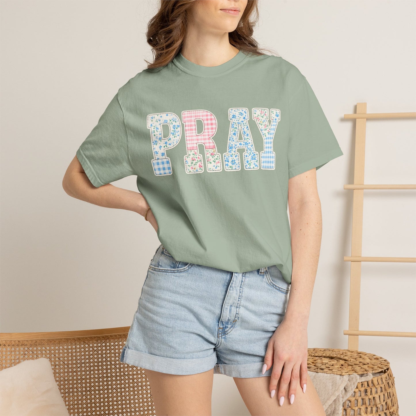 Pray Patchwork Tee