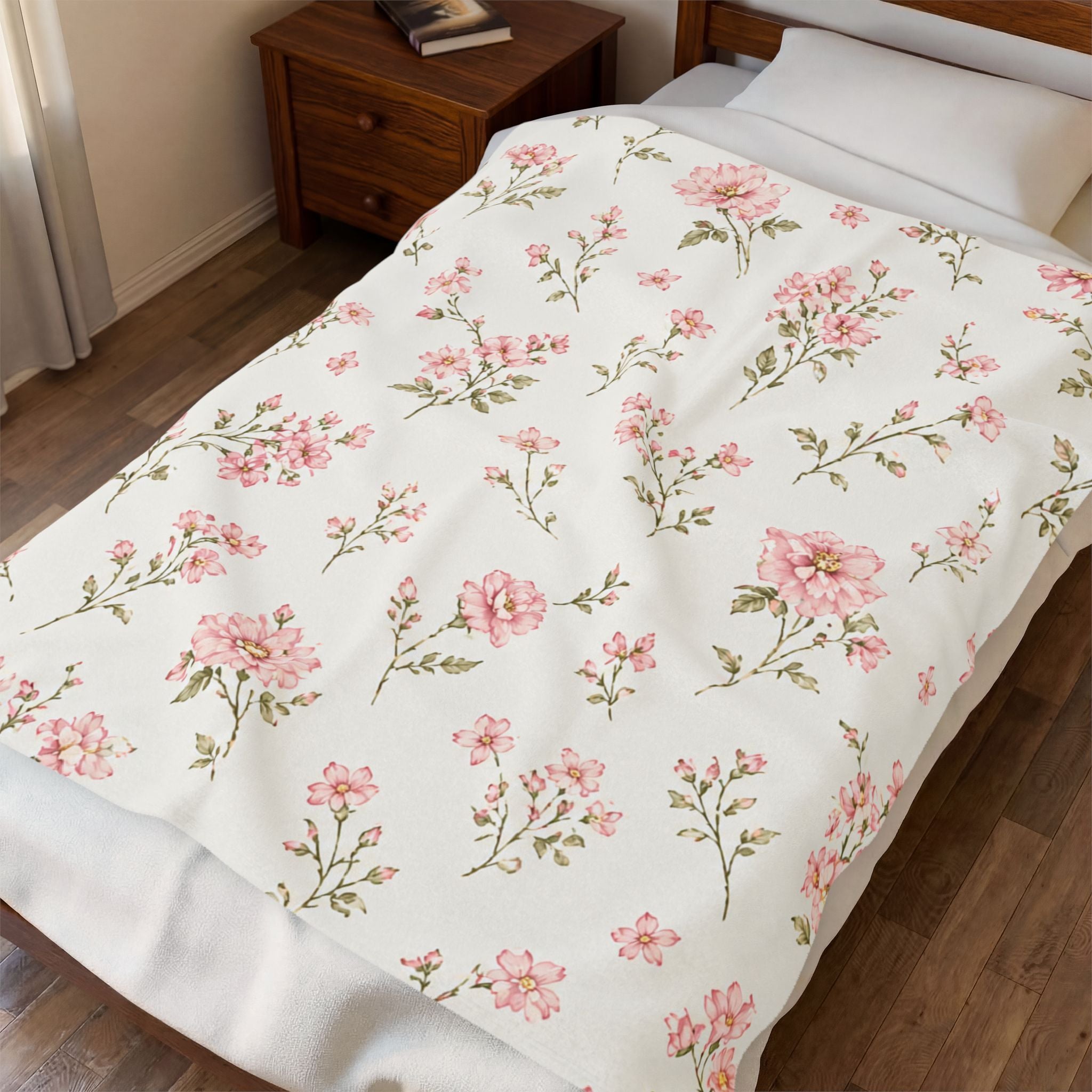 Blush Bloom Cottage Blanket- Your New Favorite Cozy Throw