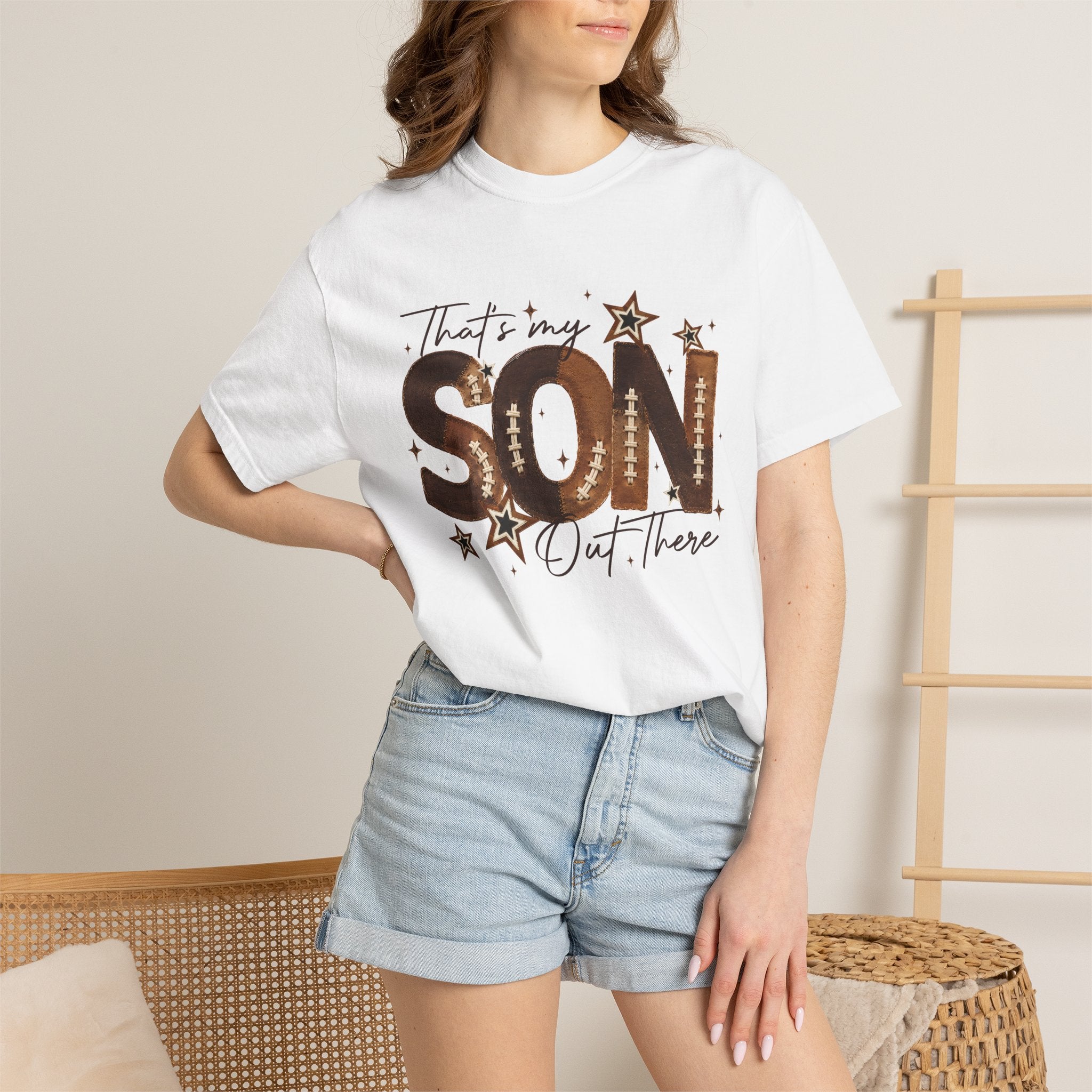 That’s My Son Football T-Shirt — Personalized Jersey Number Tee