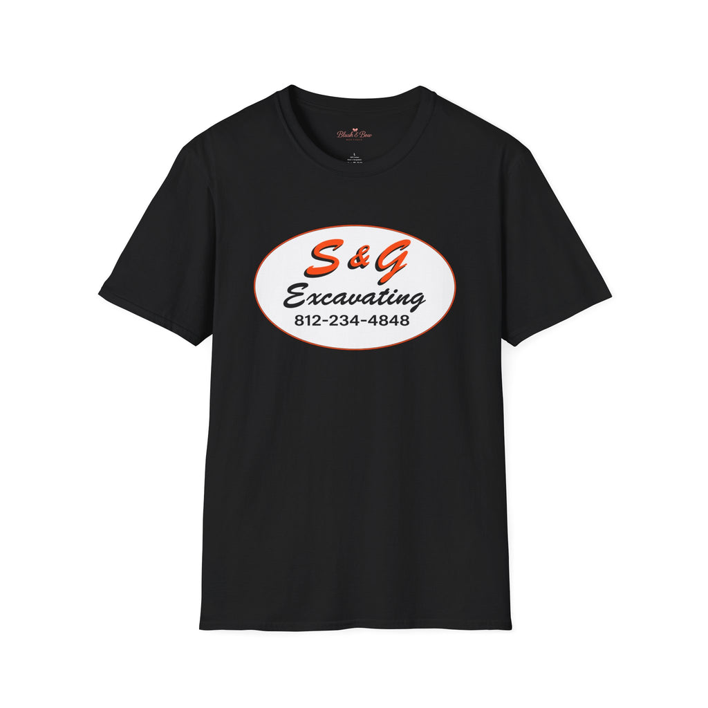Excavation Logo T-Shirt — S&G Excavating (812-234-4848)