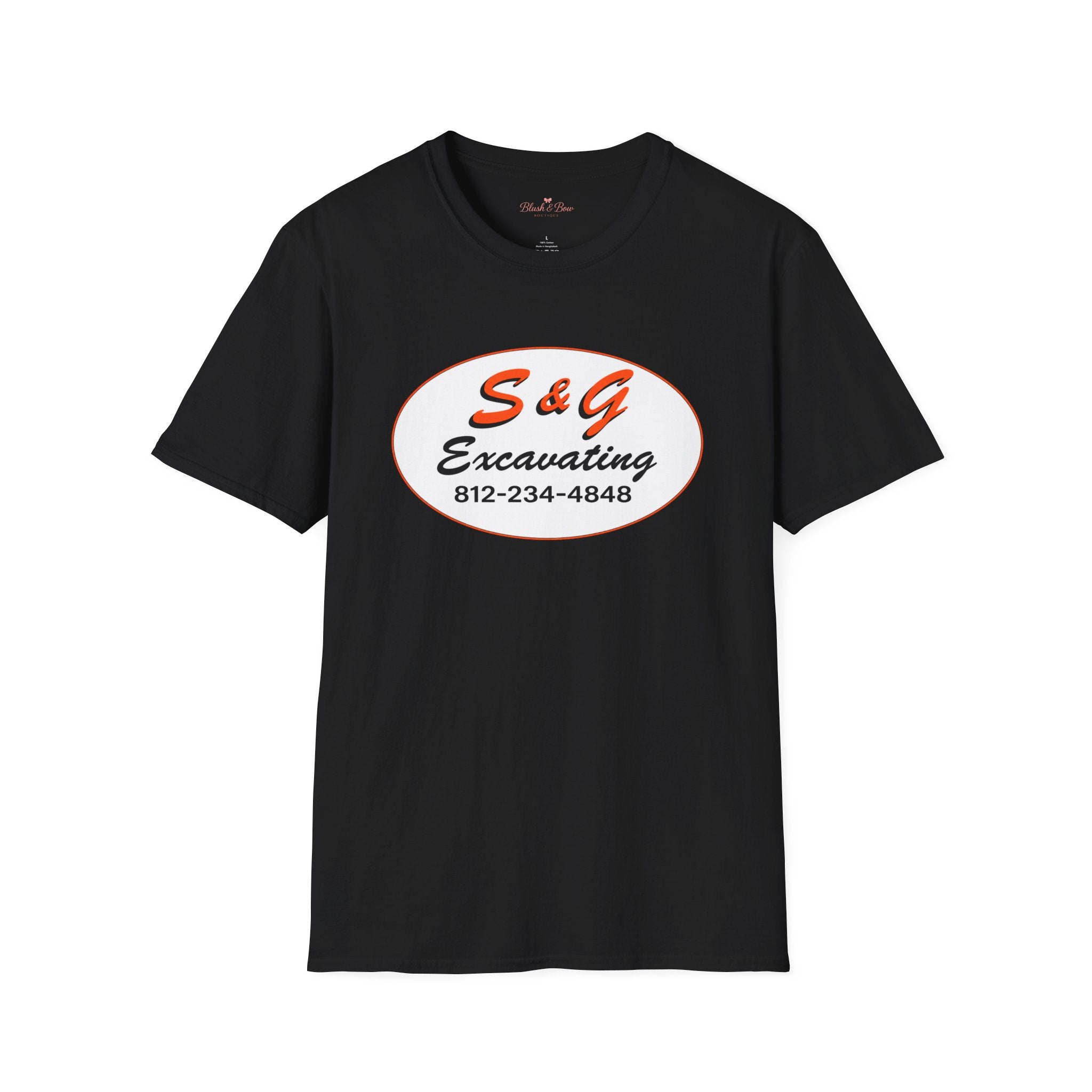 Excavation Logo T-Shirt — S&G Excavating (812-234-4848)